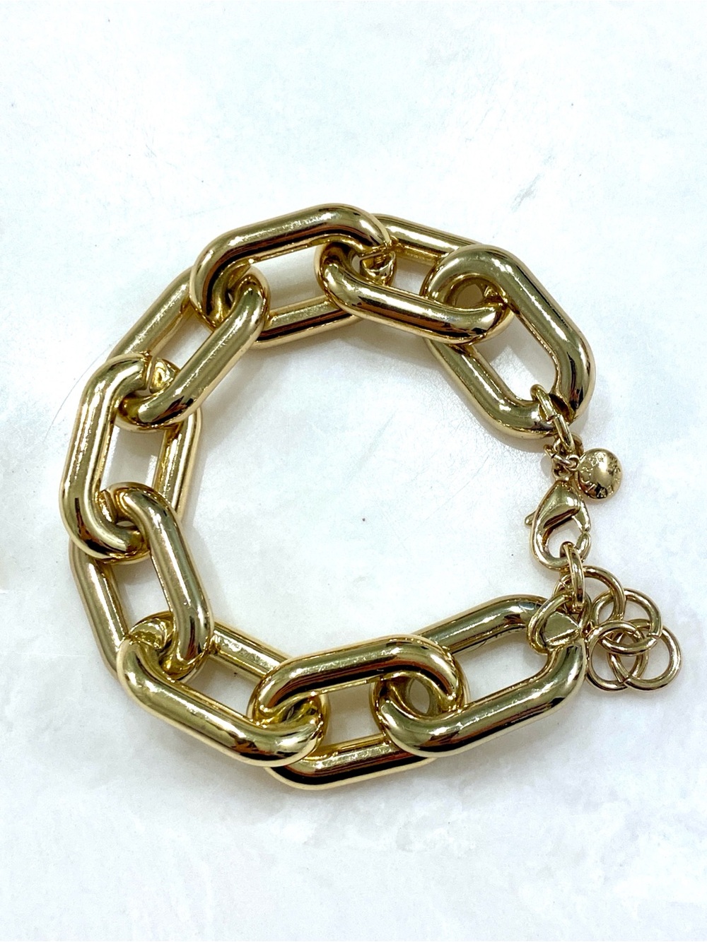 J. Crew Shiny Gold Oversized Link Bracelet - Picture 5 of 7